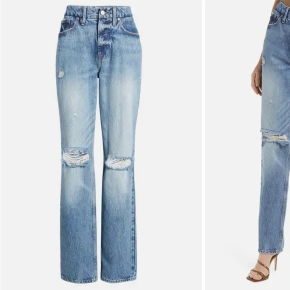 Good American Good '90s Icon Jean in Indigo065 - Picture 5 of 17